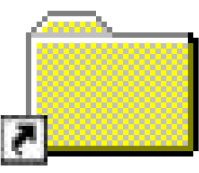 folder with arrow
